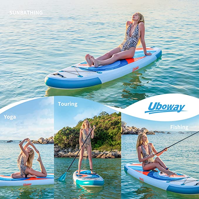 10 Feet Colorful Wave Inflatable Stand Up Paddle Board